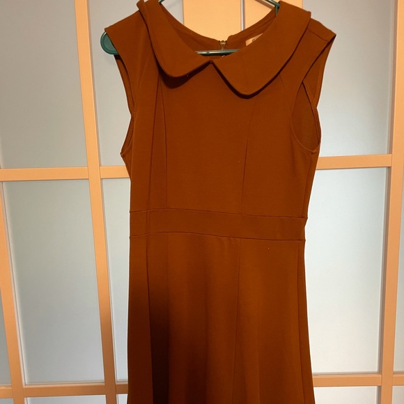 Modcloth Dresses & Skirts - Yellow mustard Peter Pan collar dress L ModCloth